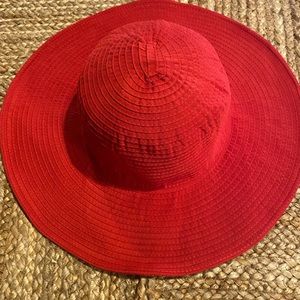 Red Summer Floppy hat